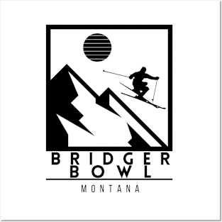 Bridger Bowl ski Montana USA Posters and Art